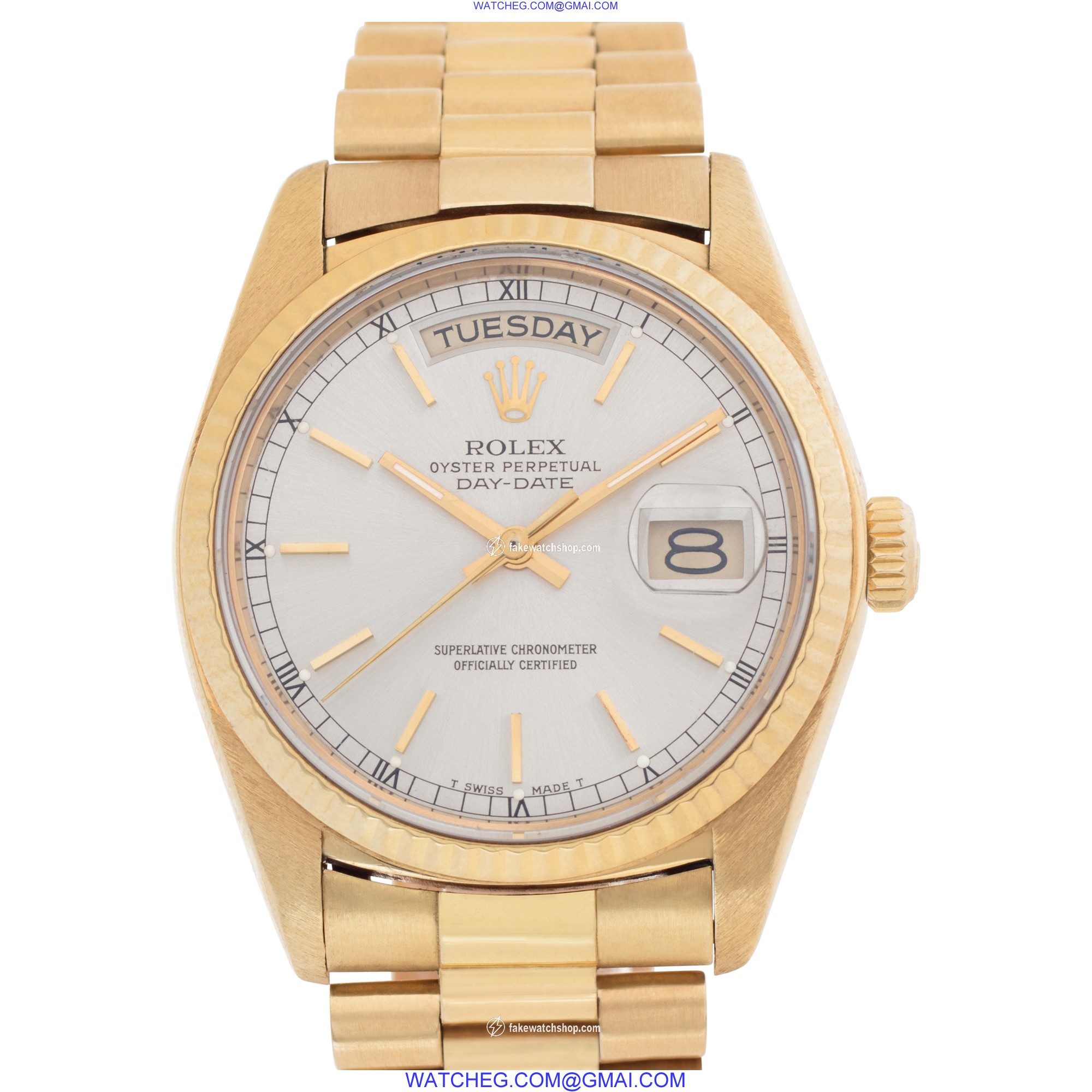 Rolex 18038 Day-Date Automatic Unisex 18k yellow gold