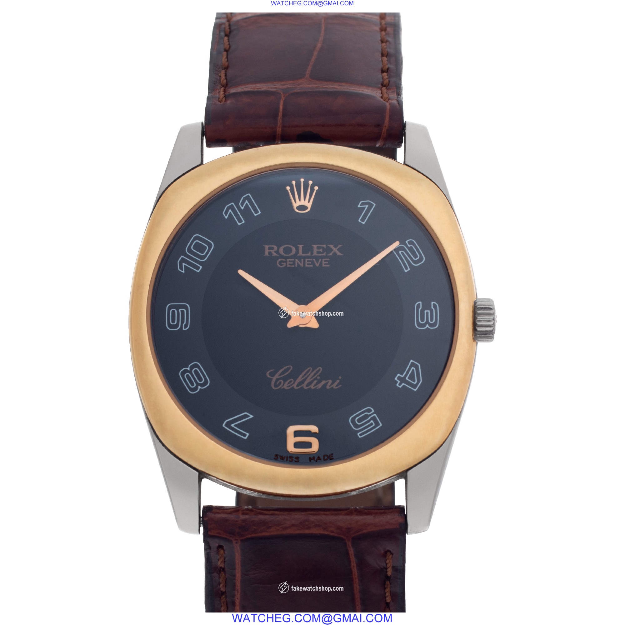 Rolex 4233 Cellini Manual Male 18k rose & white gold