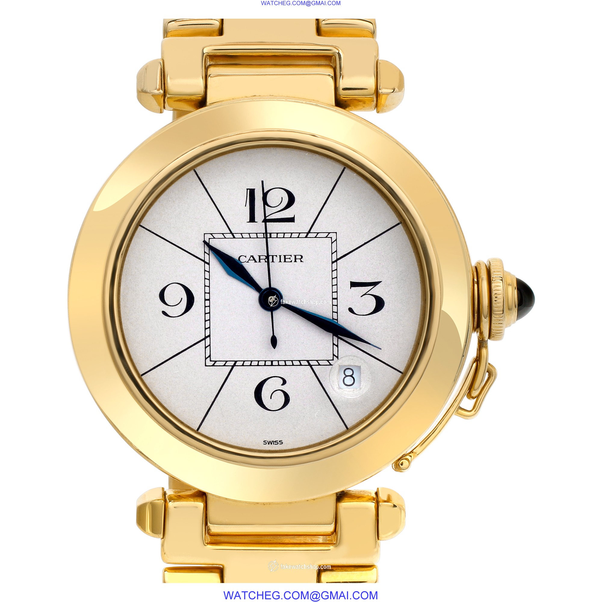 Cartier 1986 Pasha Automatic Male 18k Yellow Gold