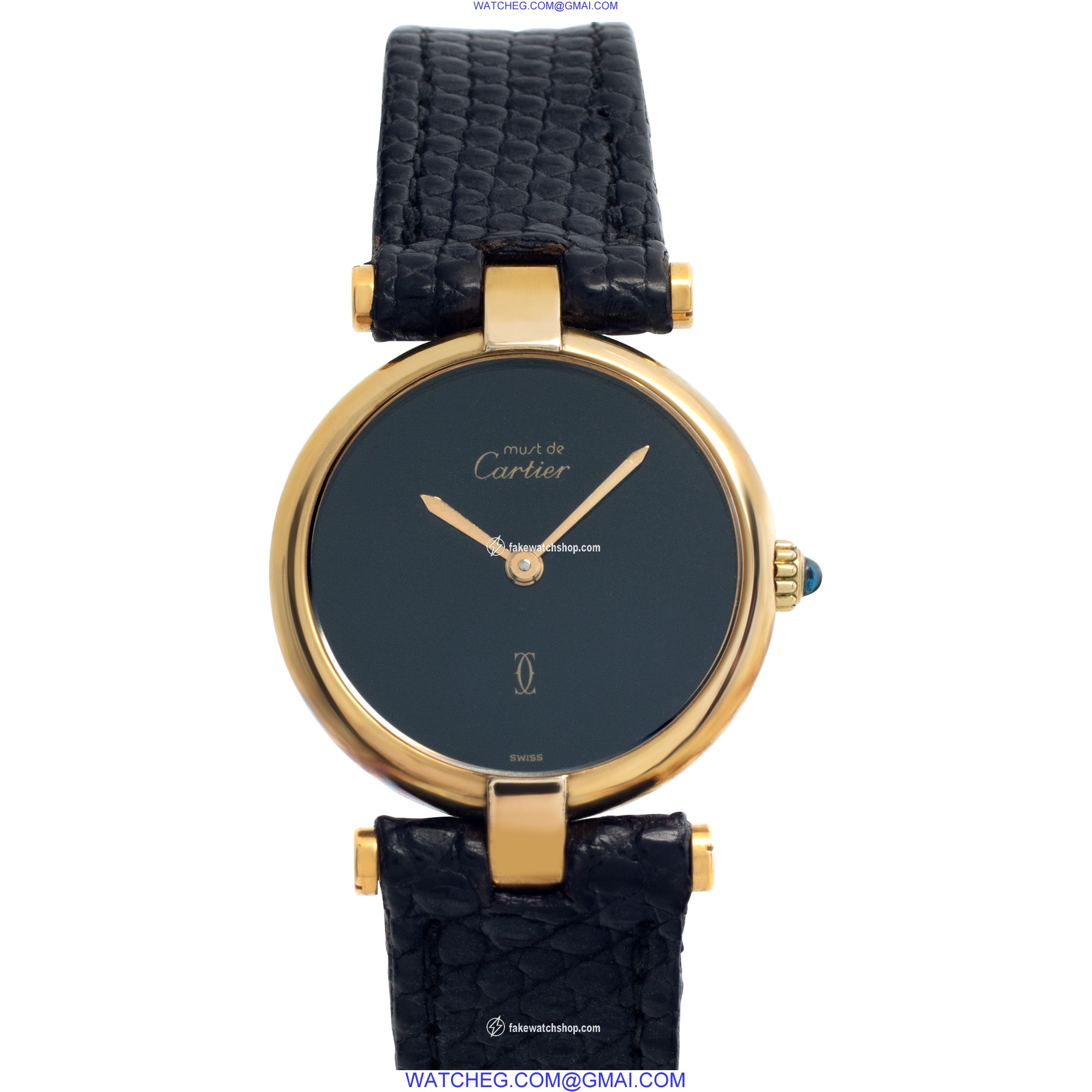 Cartier 130240 Must Quartz Female Gold Plate