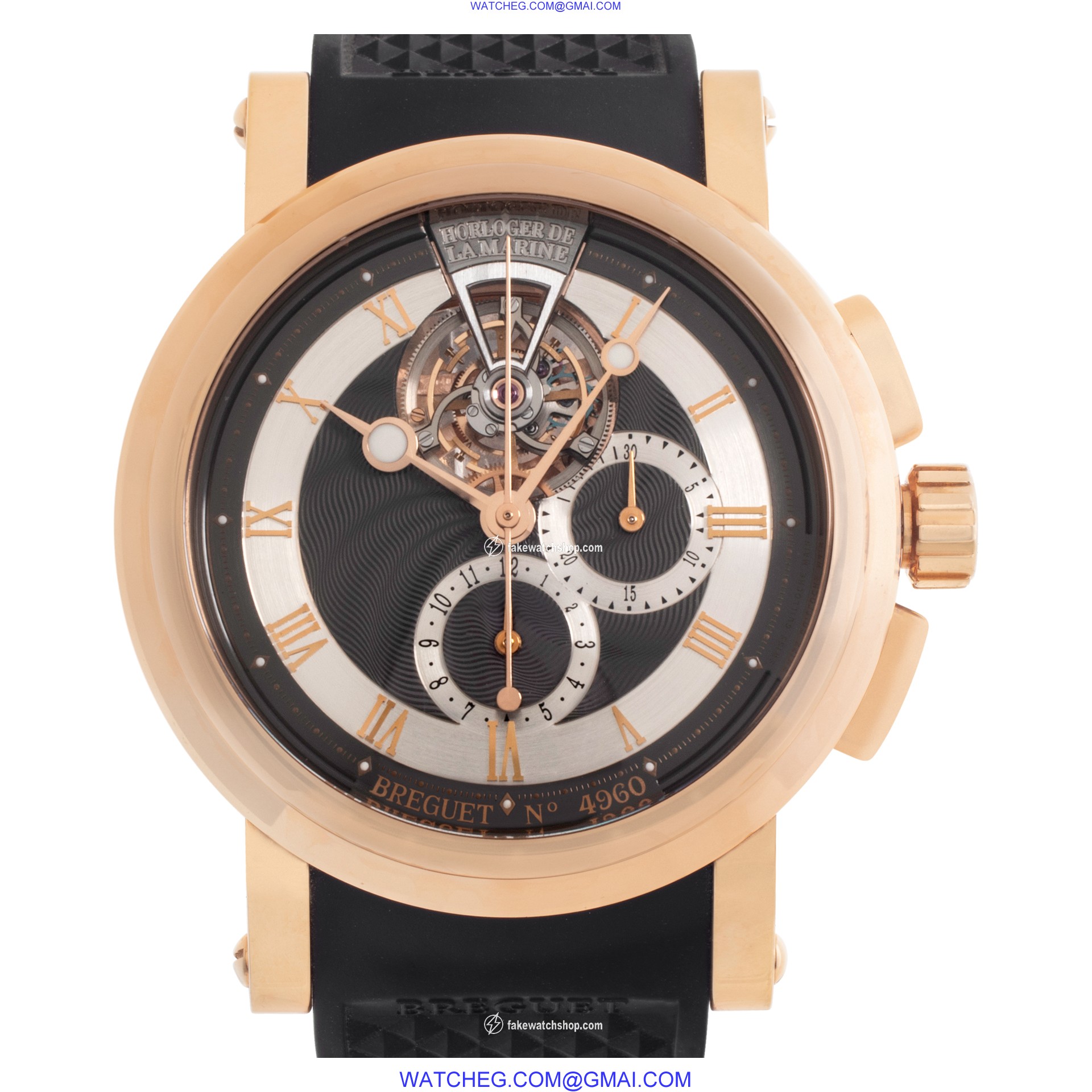 Breguet 5837br/92/5zu Marine Automatic Male 18k rose gold