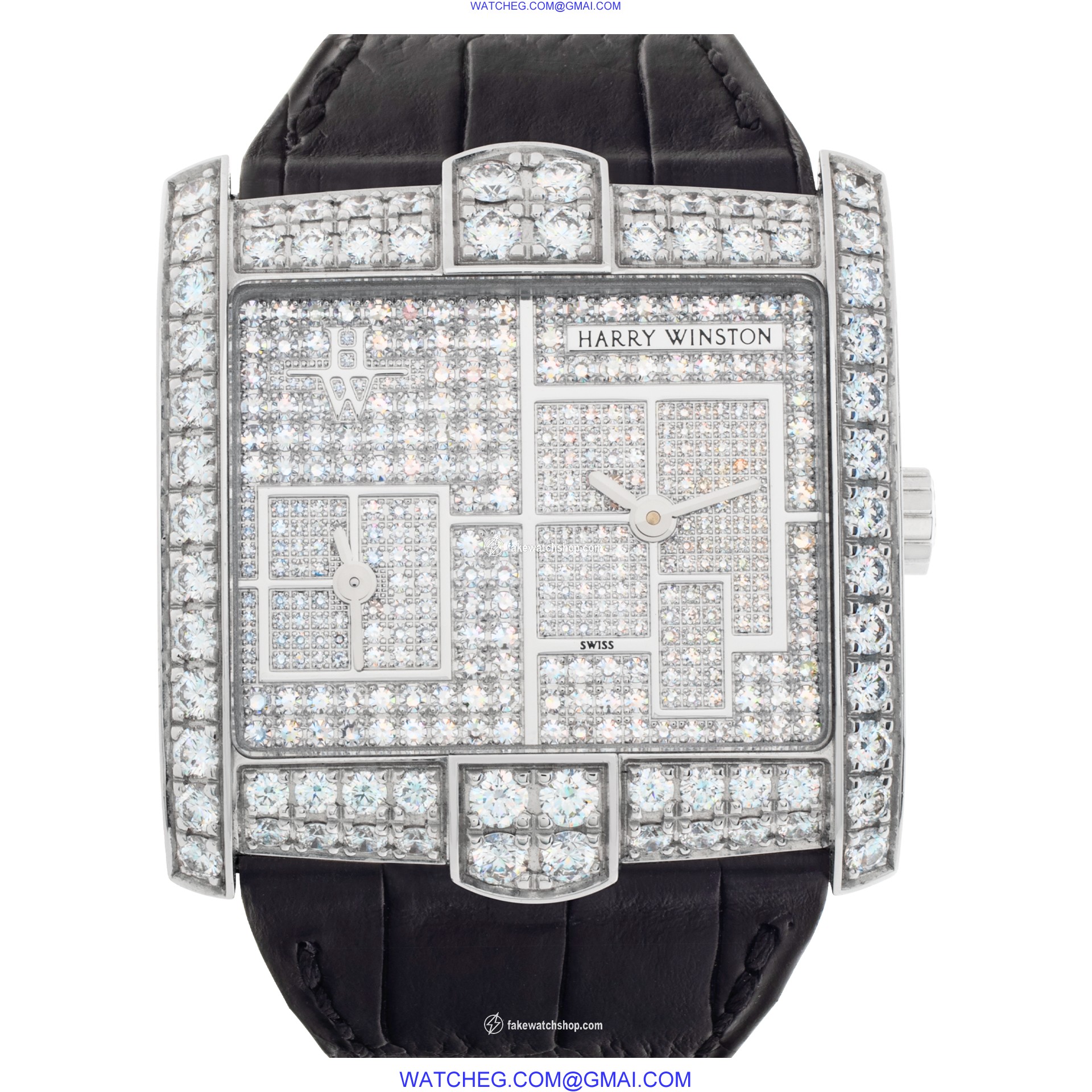 Harry Winston 350/lqtzwl.d4/bd AVENUE Quartz Female 18k White Gold