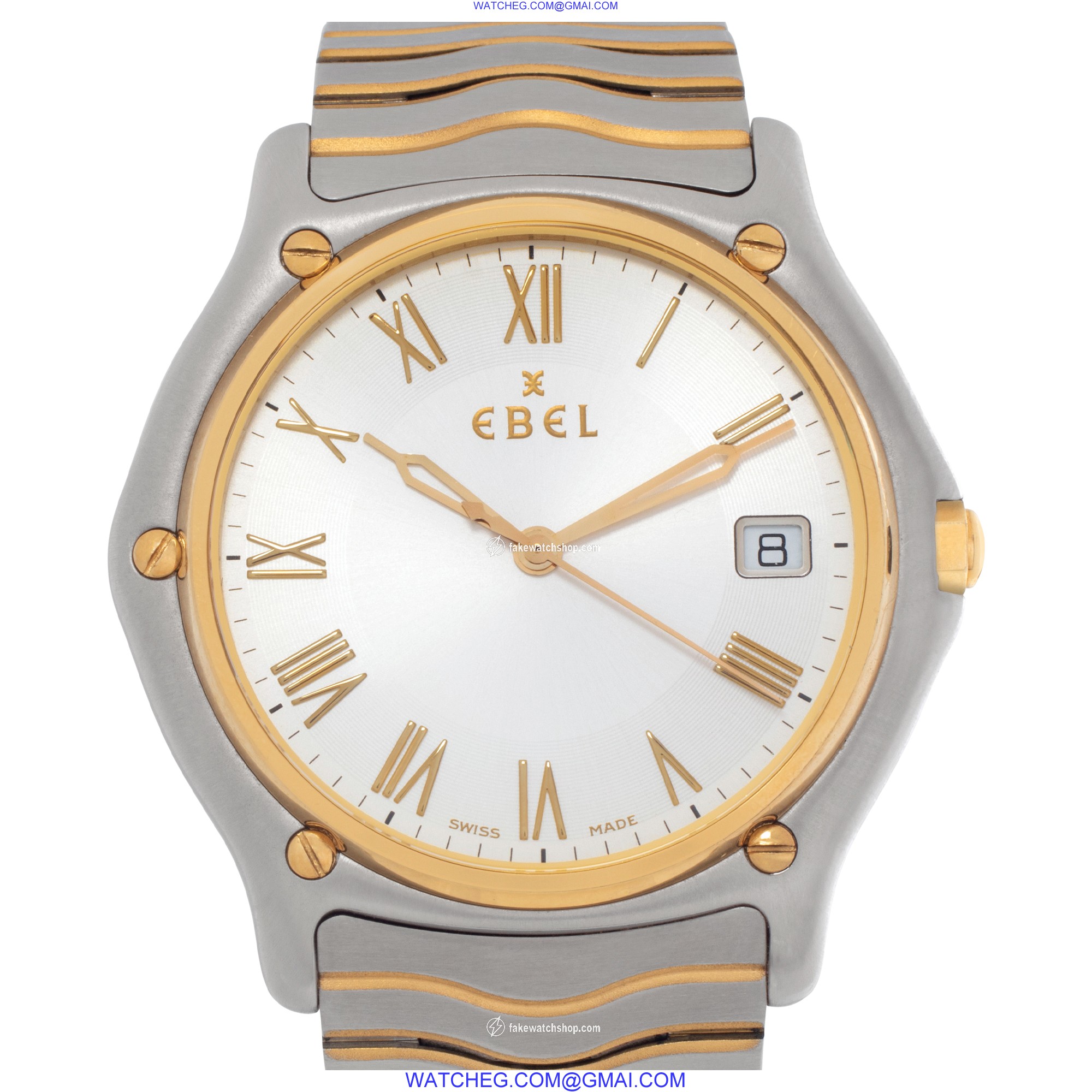 Ebel 1255F41 Classic Wave Quartz Unisex 18k gold & Stainless Steel