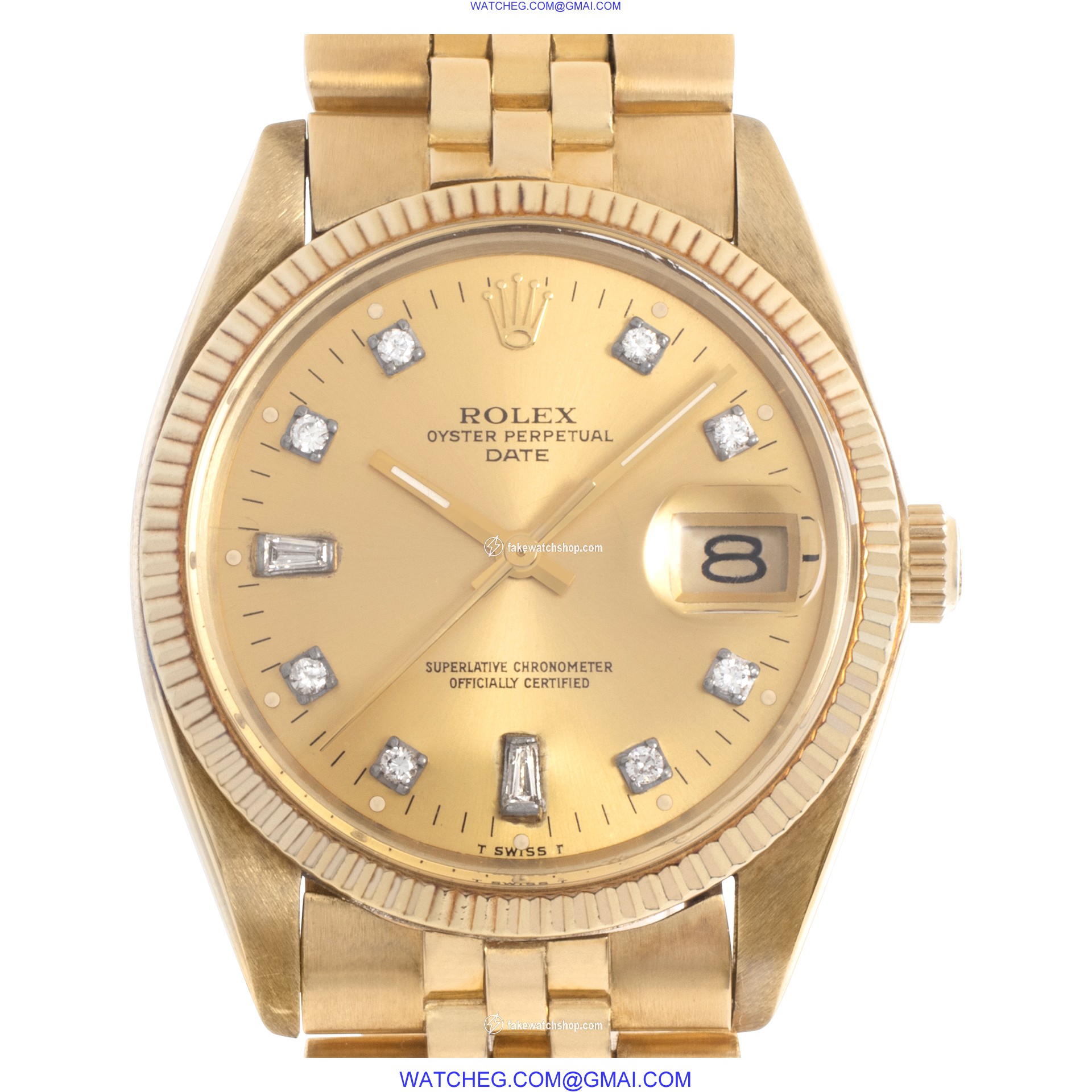 Rolex 1503 Date Automatic Unisex 14k yellow gold