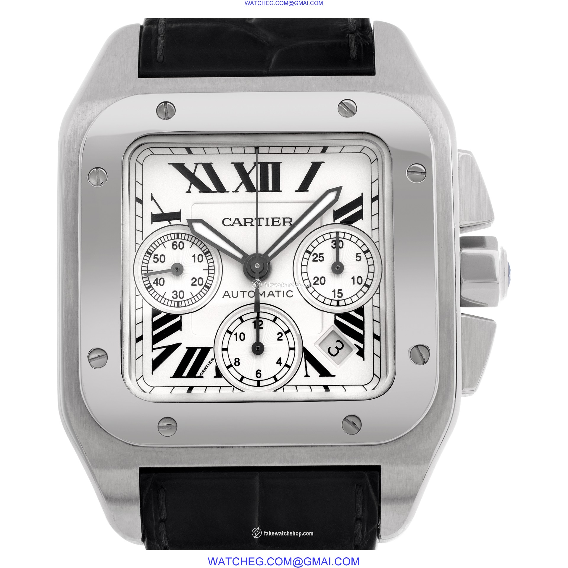 Cartier W20090X8 Santos 100 Automatic Male Stainless Steel
