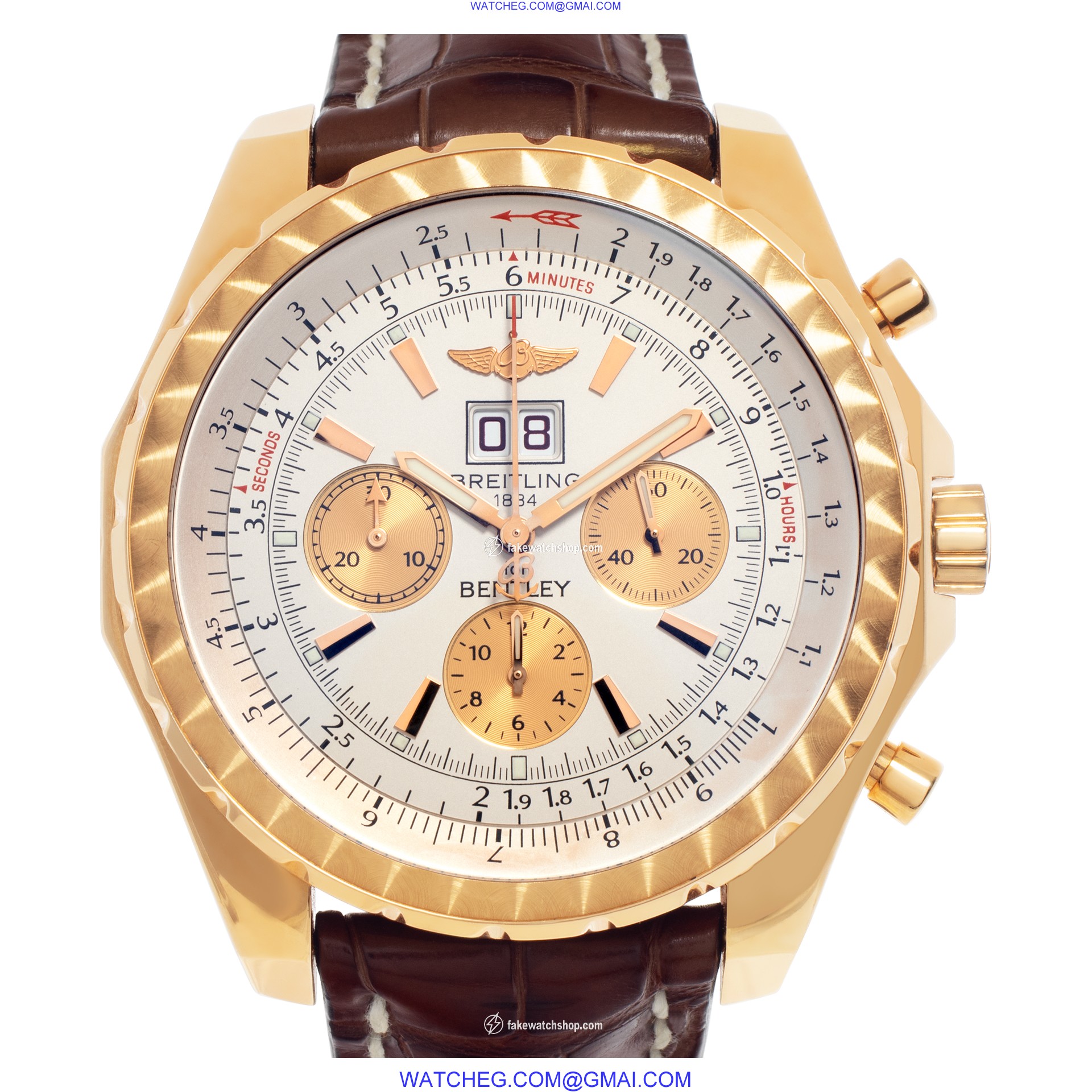 Breitling h44363 Bentley 6.75 Automatic Male 18k rose gold