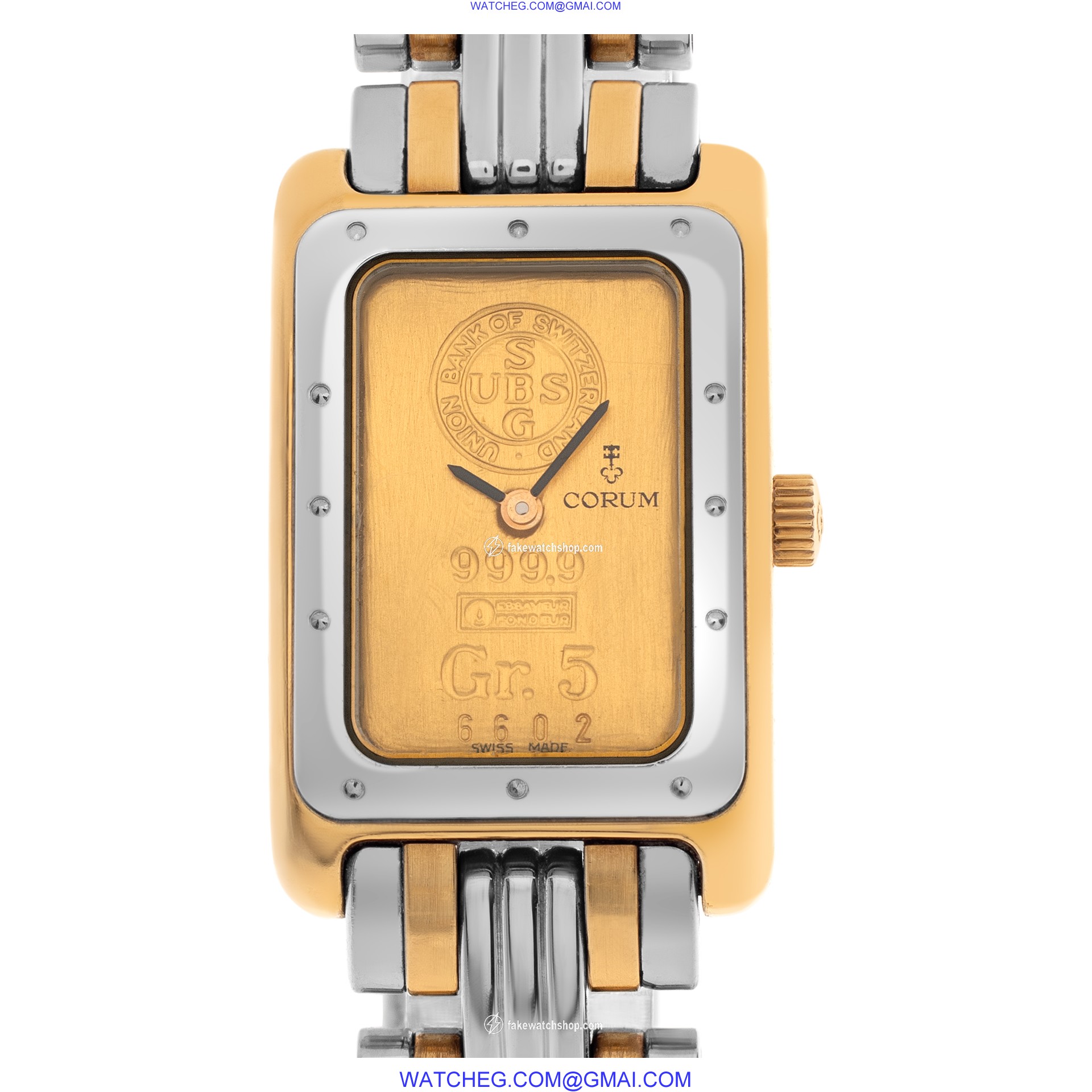 Corum 528998 Ingot 10gr Quartz Female 18k yellow gold