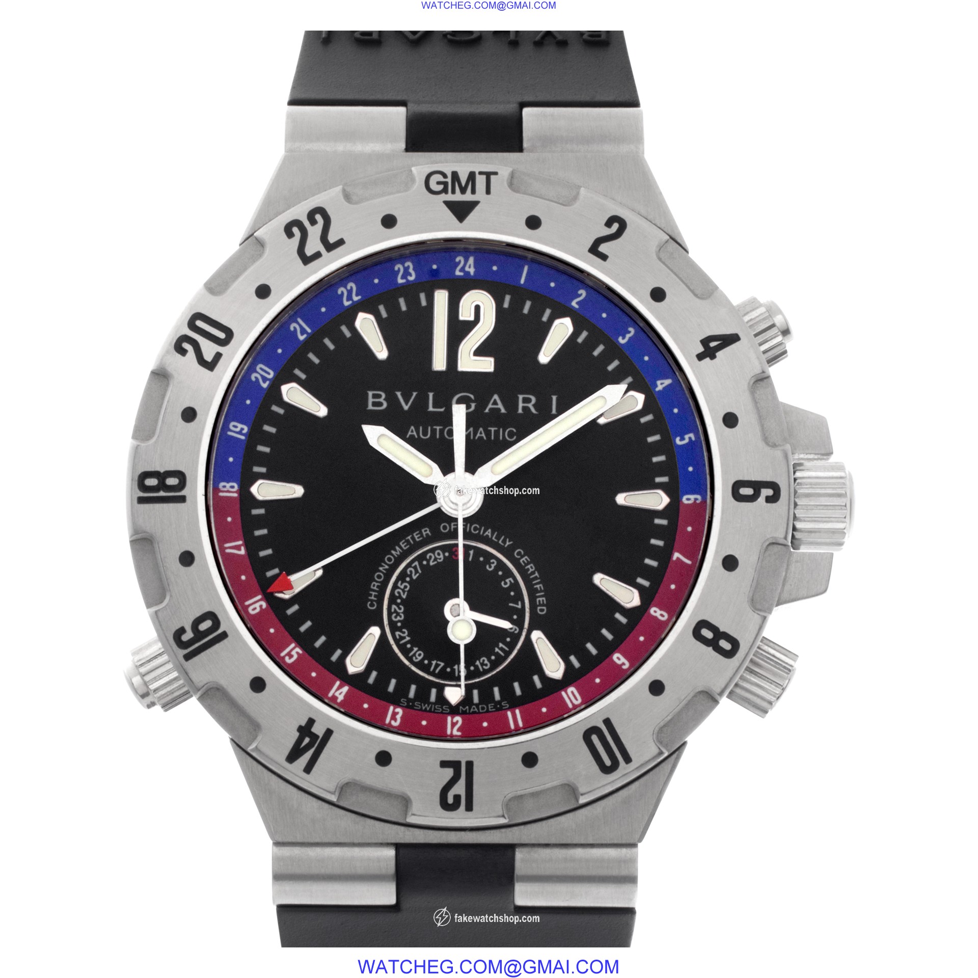 Bvlgari GMT40S Diagono Professional Automatic Male Stainless Steel