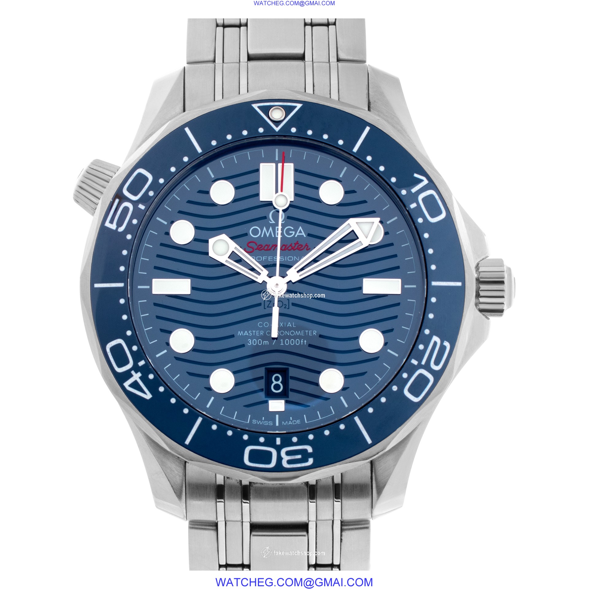 Omega 21030422003001 Seamaster Co-Axial Automatic Male Stainless Steel