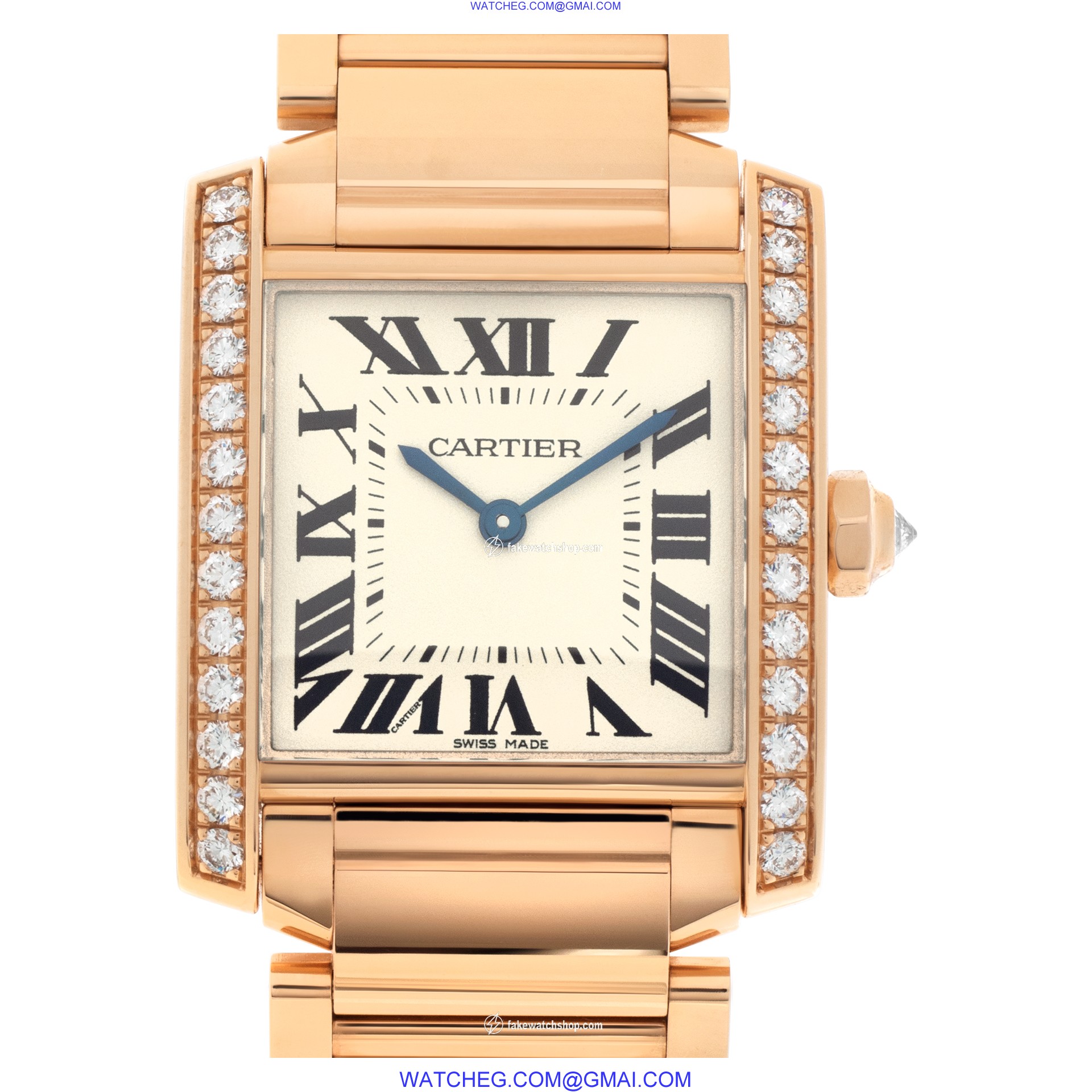 Cartier WJTA0023 Tank Francaise Quartz Female 18k rose gold