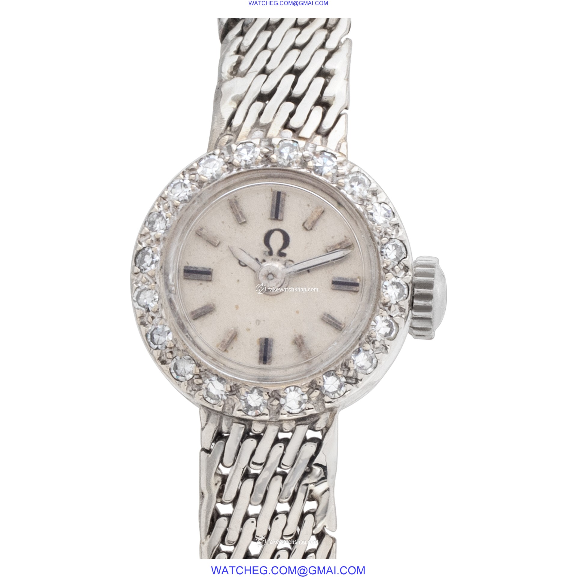 Omega Omega 3862 Cocktail Manual Female 14k White Gold