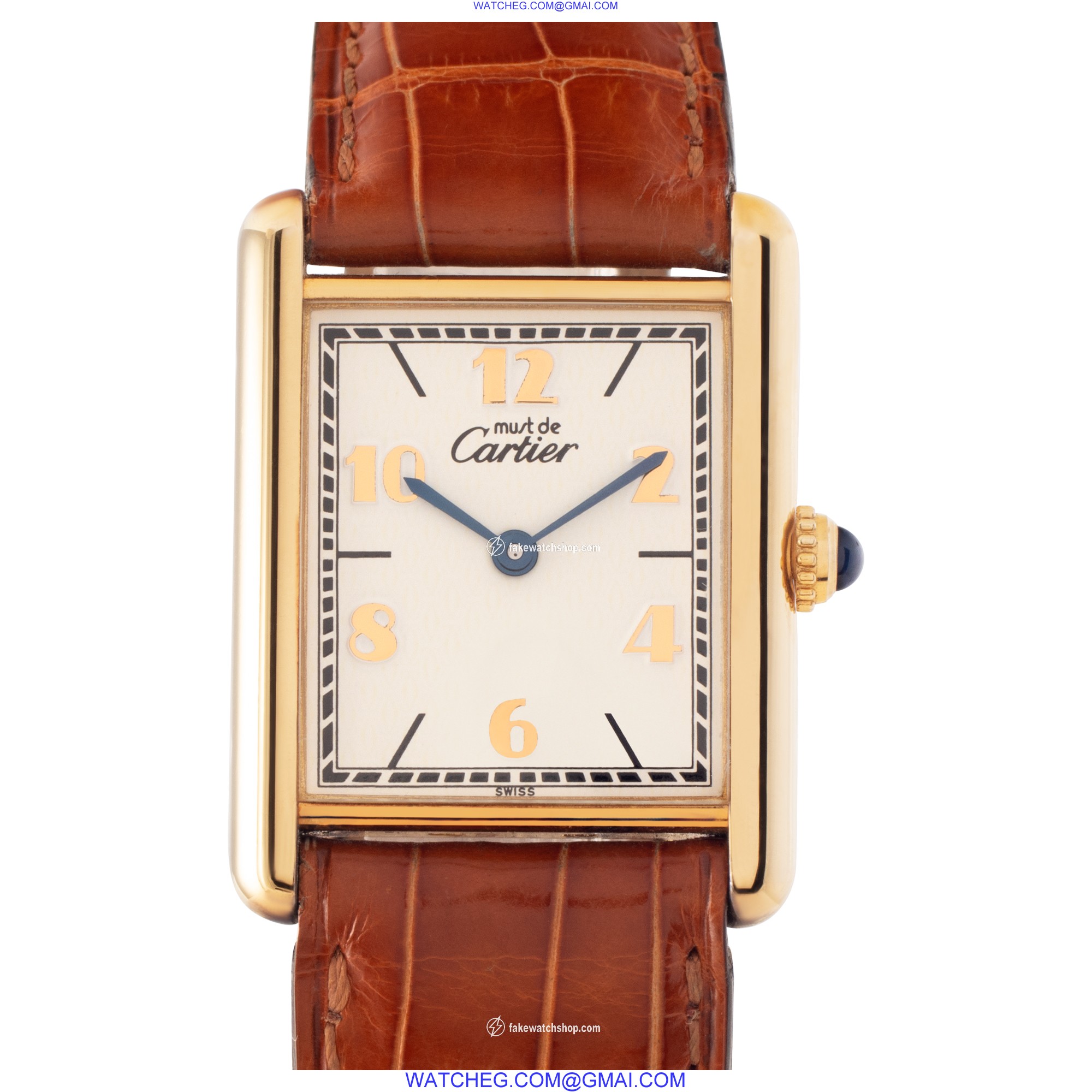 Cartier 161725 Tank Quartz Female plaque