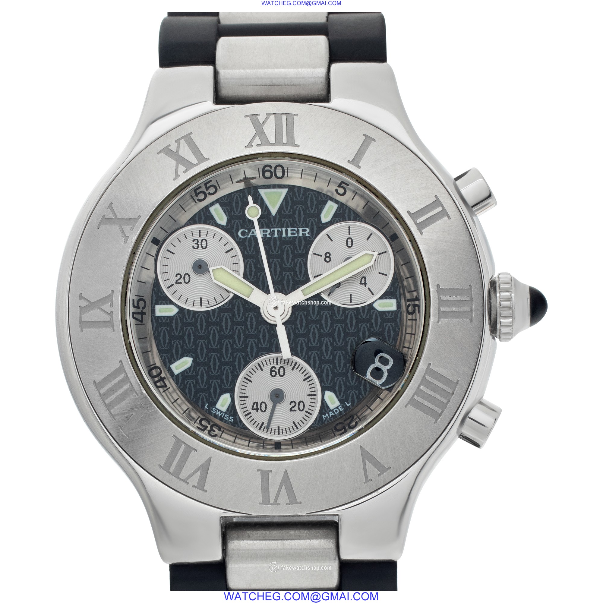 Cartier W10125U2 Chronoscaph Quartz Female Stainless Steel