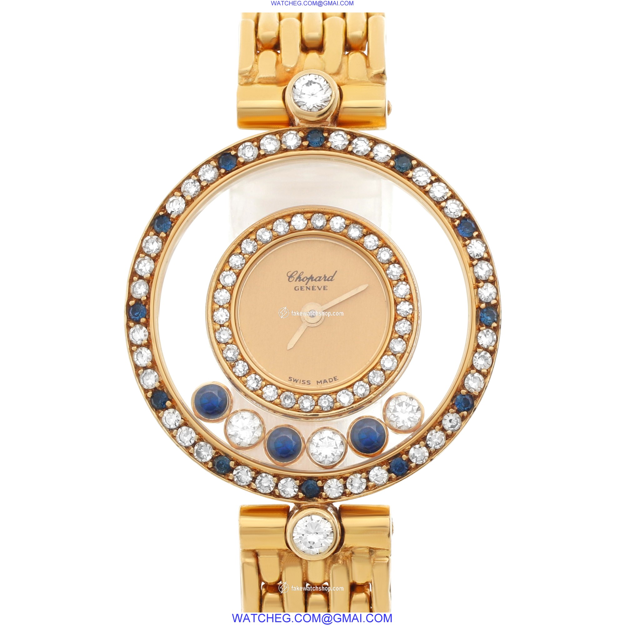 Chopard 295084103 Happy Diamond Quartz Female 18k yellow gold