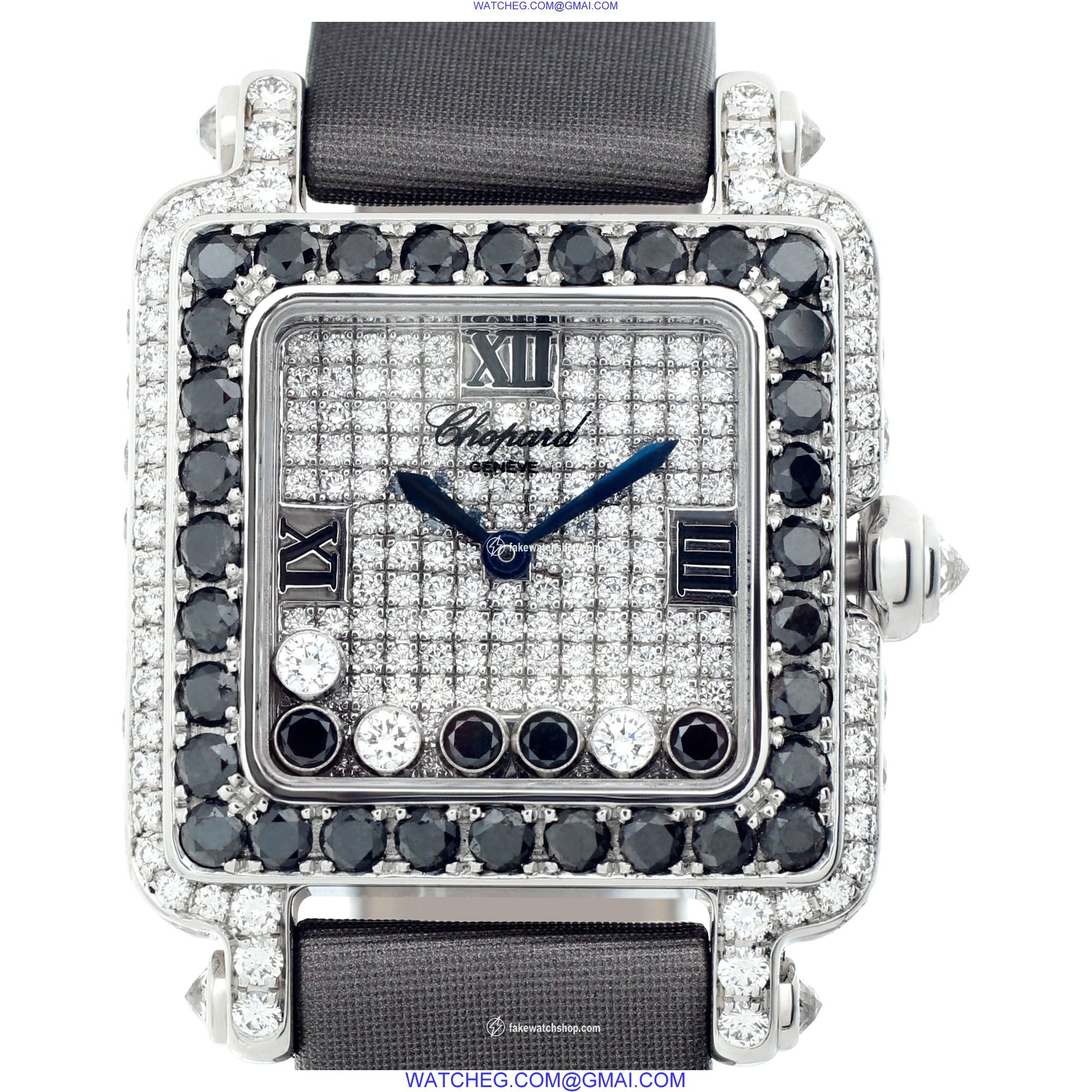 Chopard 27/6730-50 Happy Sport Quartz Female 18k White Gold