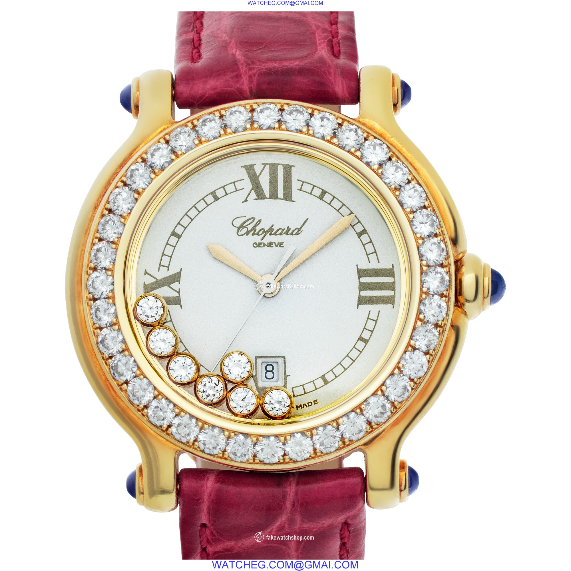 Chopard 27/6144-23/11 Happy Sport Quartz Female 18k yellow gold