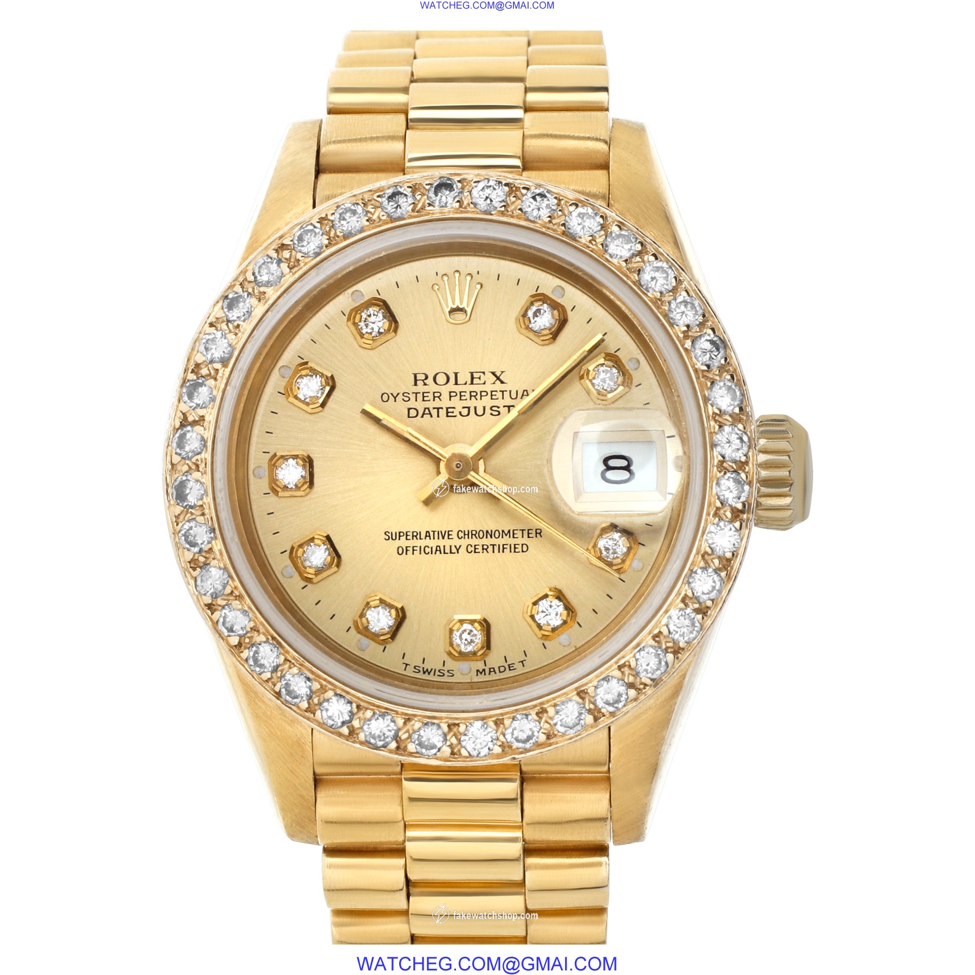 Rolex 69178 Datejust Automatic Female 18k yellow gold