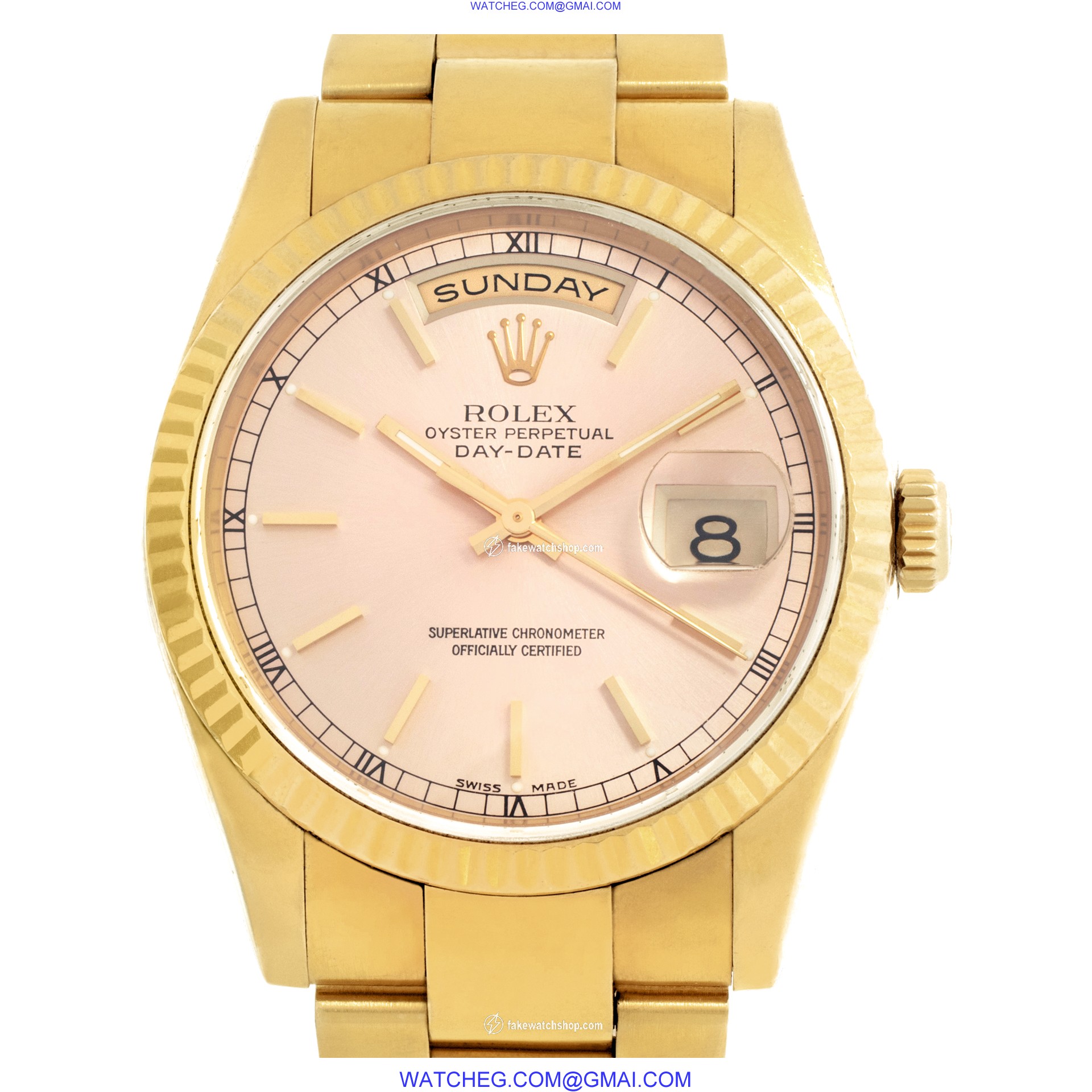 Rolex 118238 Day-Date Automatic Male 18k yellow gold
