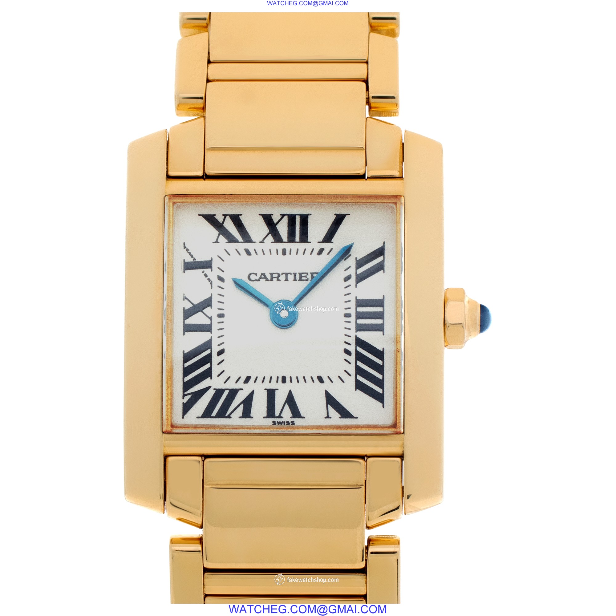 Cartier W50002N2 Tank Francaise Quartz Female 18k yellow gold
