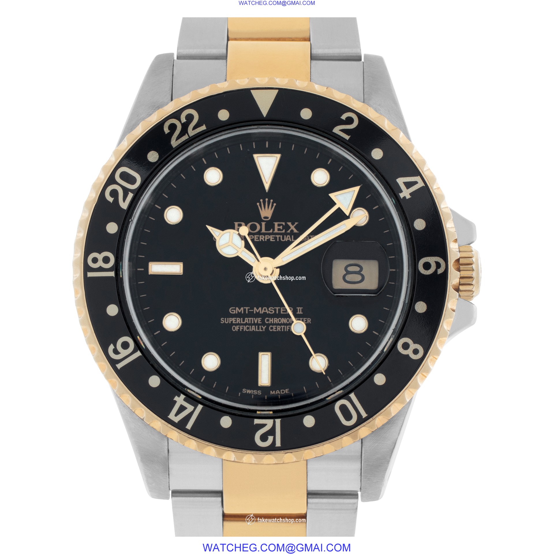 Rolex 16713 GMT-Master II Automatic Male 18k gold & Stainless Steel