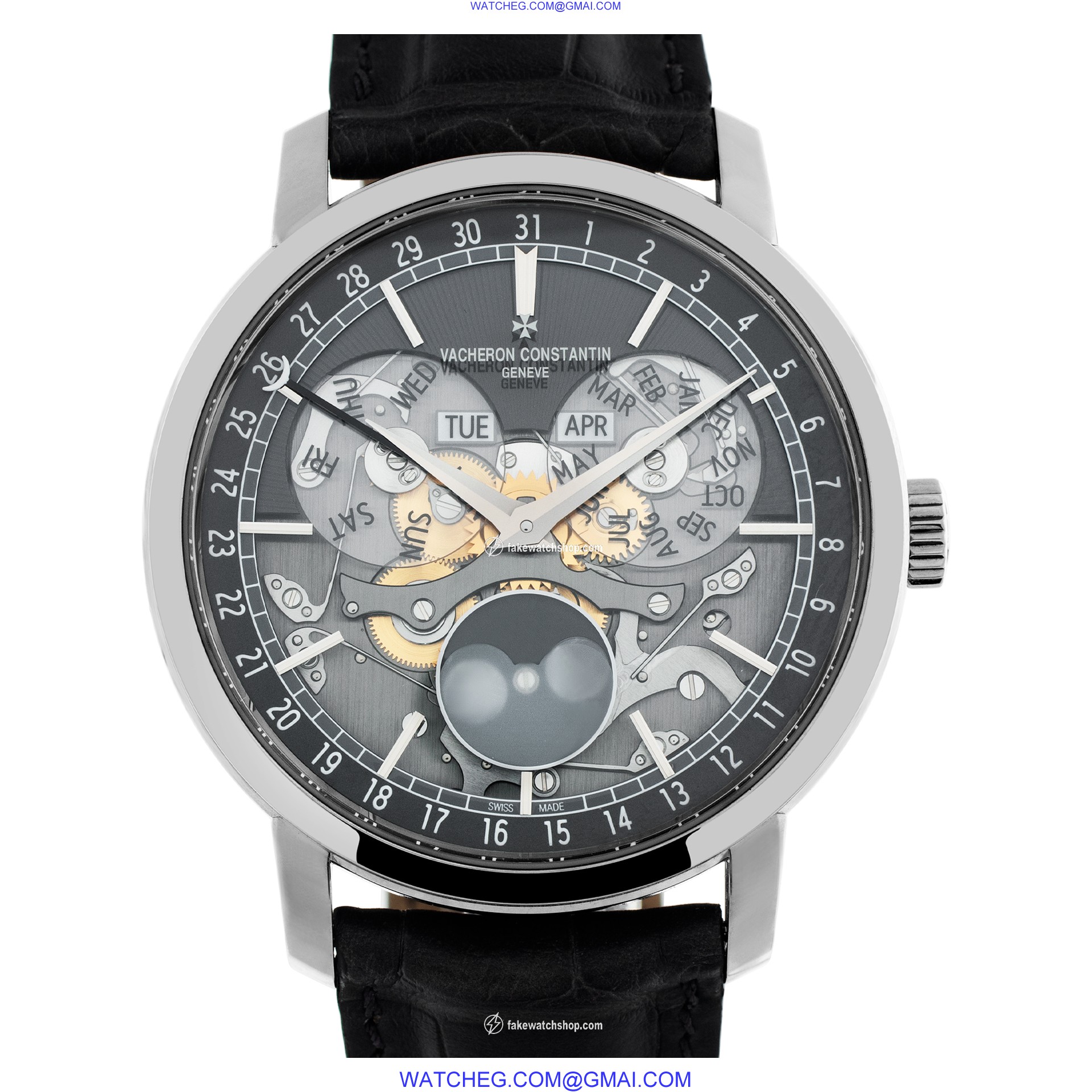 Vacheron Constantin 4020T/000G-B655 Traditionnelle Automatic Male 18k White Gold