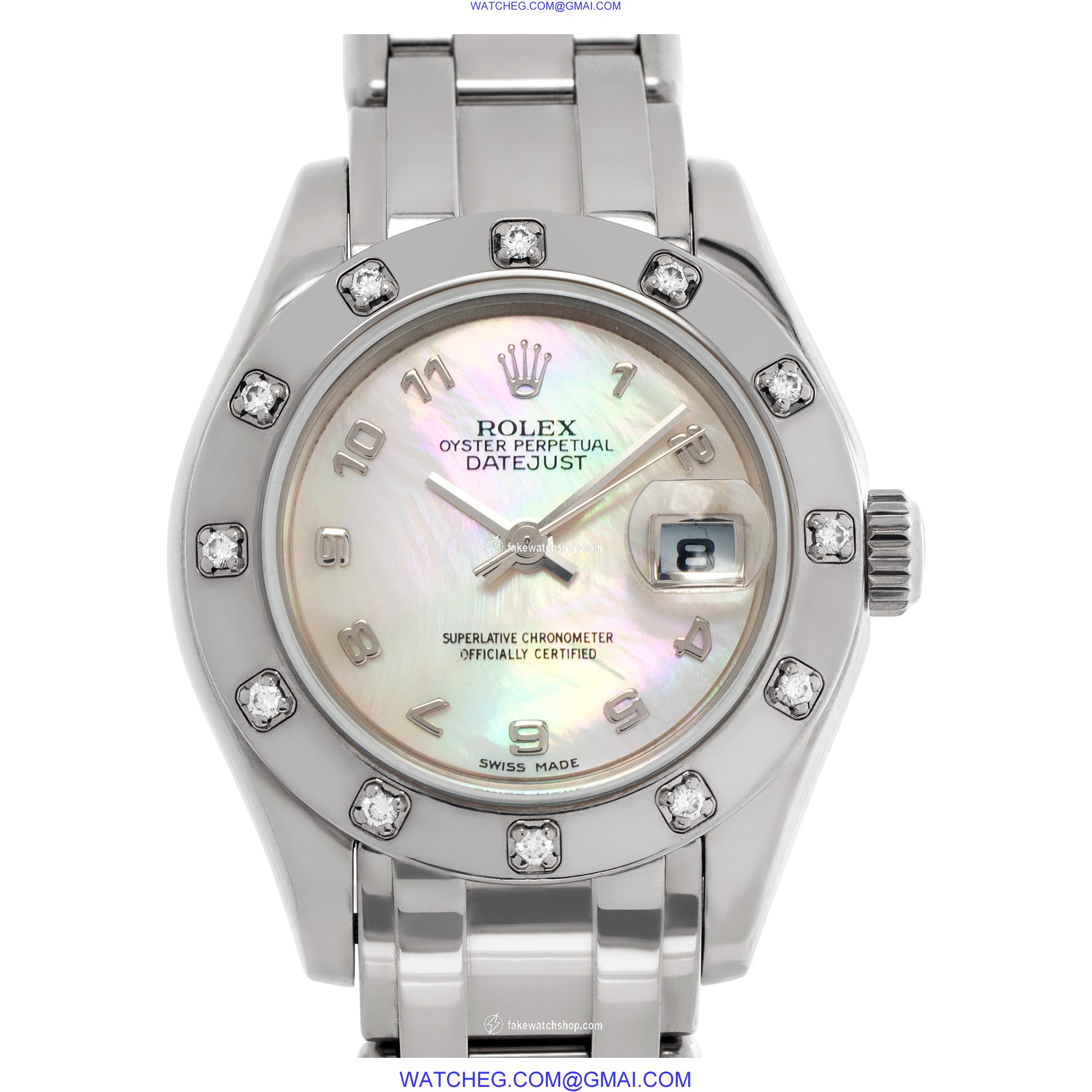 Rolex 80319 Pearlmaster Automatic Female 18k White Gold