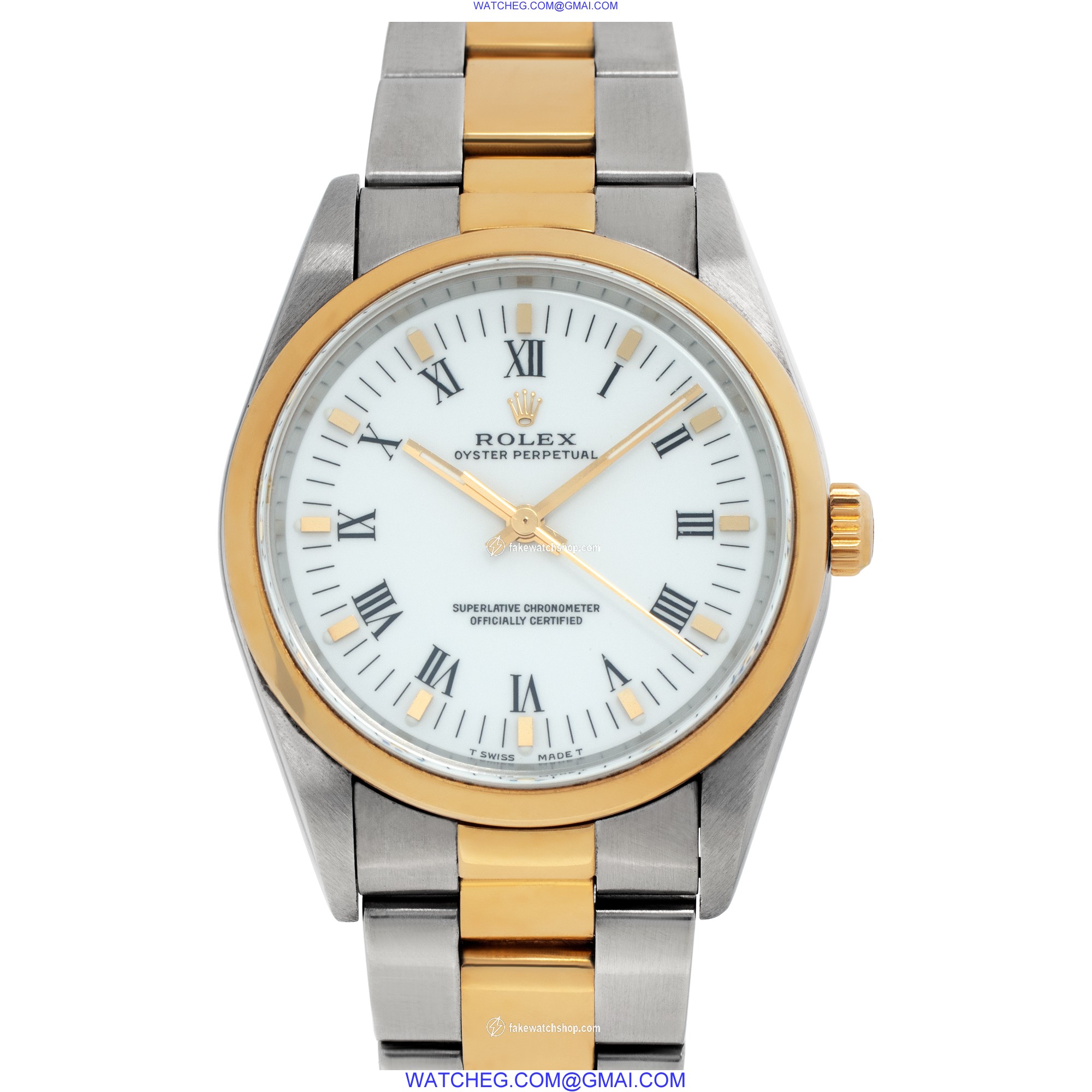 Rolex 14203 Oyster Perpetual Automatic Unisex 18k gold & Stainless Steel