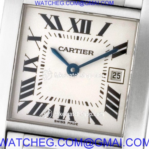 Cartier W51011Q3 Tank Francaise Quartz Unisex Stainless Steel 2