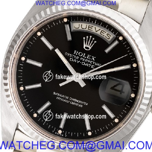 Rolex 18039 Day-Date Automatic Male 18k White Gold 2