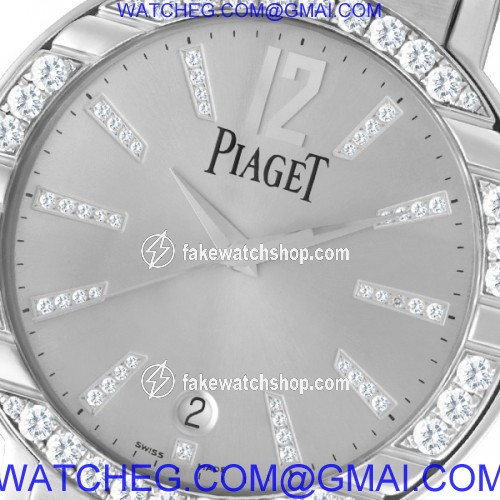 Piaget P10183 Polo Automatic Male 18k White Gold 2