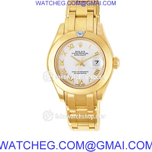 Rolex 80328 Pearlmaster Automatic Female 18k yellow gold 2