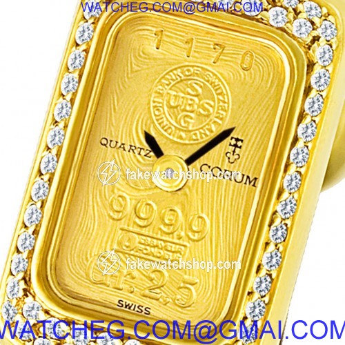 Corum 37300 Ingot Quartz Female 18k yellow gold 2