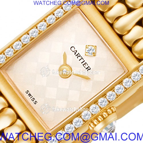 Cartier 1360.1 Tank Quartz Female 18k yellow gold 2