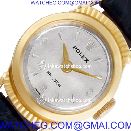Rolex 9285 Precision Manual Female 18k yellow gold 2