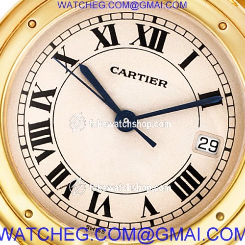 Cartier 883964 VLC Quartz Male 18k yellow gold 2