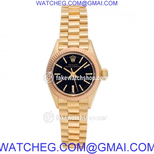 Rolex 6802 Oyster Perpetual Automatic Female 18k yellow gold 2