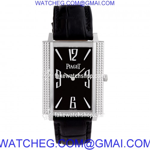 Piaget GOA30161 Black Tie Manual Male 18k White Gold 2