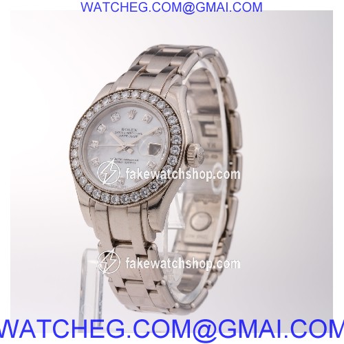 Rolex 80299 Pearlmaster Automatic Female 18k White Gold 2