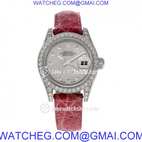 Rolex 179239 Datejust Automatic Female 18k White Gold 2