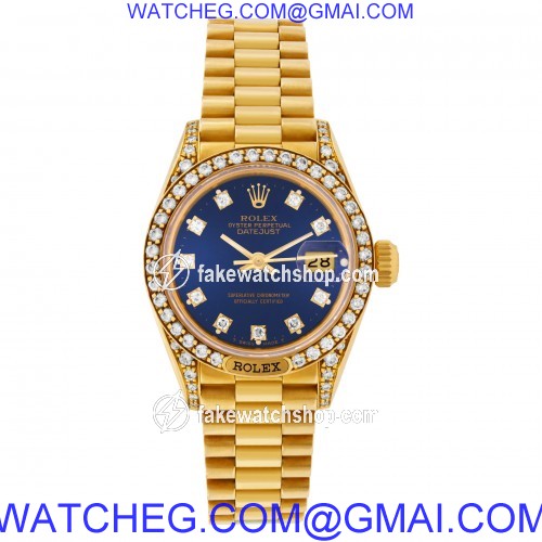 Rolex 69158 Datejust Automatic Female 18k yellow gold 2