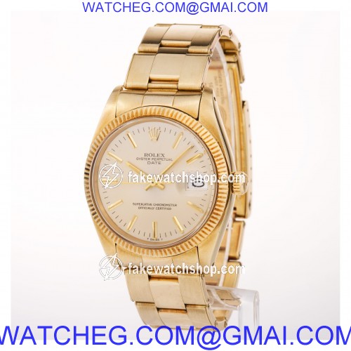 Rolex 1503 Date Automatic Male 14k yellow gold 2