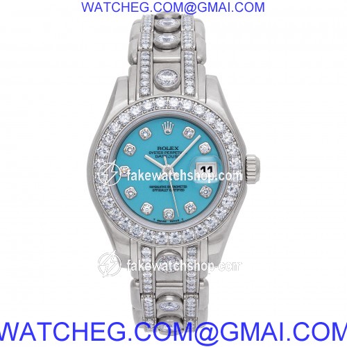 Rolex 69299 Pearlmaster Automatic Female 18k White Gold 2