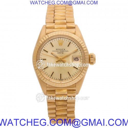 Rolex 6916 Date Automatic Female 18k yellow gold 2