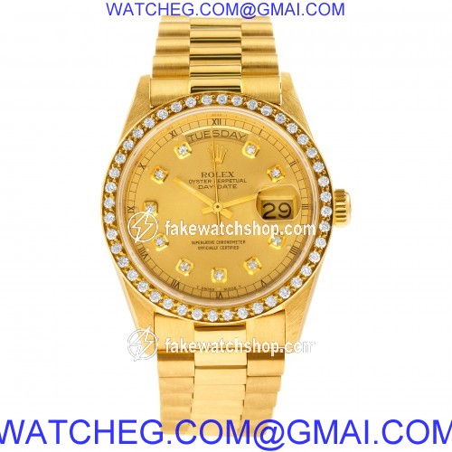 Rolex 18032 Day-Date Automatic Male 18k yellow gold 2