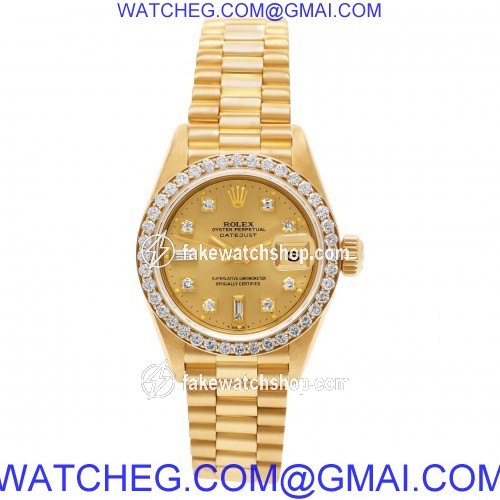Rolex 69178 Datejust Automatic Female 18k yellow gold 2