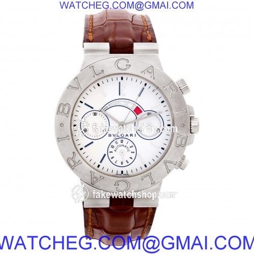 Bvlgari CHW 40GAM Diagono Automatic Male 18k White Gold 2