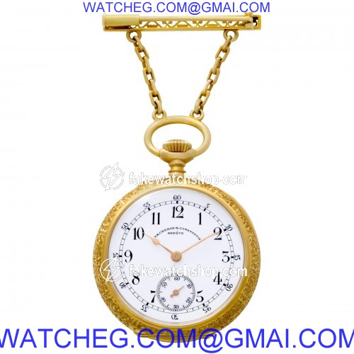 Vacheron Constantin 185030 CASE pocket watch Manual Female 18k yellow gold 2