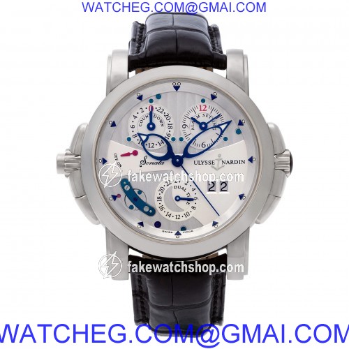 Ulysse Nardin 670-88 Sonata Cathedral Automatic Male 18k White Gold 2