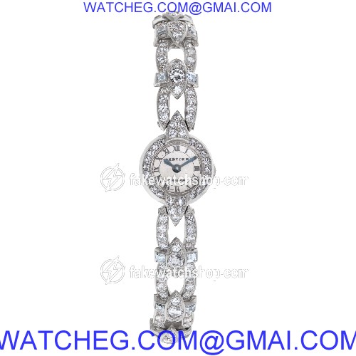 Cartier 92826 Cocktail Manual Female Platinum 2