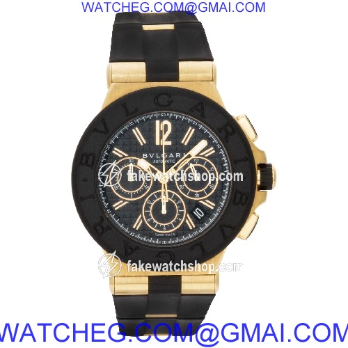 Bvlgari DG42BGVDCH Diagono Automatic Male 18k yellow gold 2
